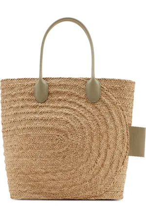 Burberry Tote entretejida de rafia