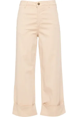 D.EXTERIOR Pantalones capri con tobillos fruncidos