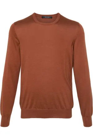 TAGLIATORE Suéter Grey con cuello redondo