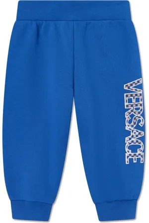 VERSACE Pants con logo bordado