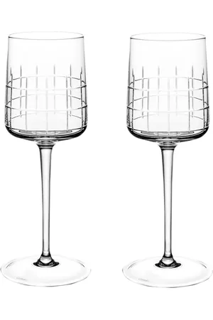 Christofle Set de dos copas de vino tinto Graphik