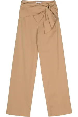 Prada Pantalones rectos con cinturón 1990