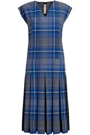 Marni Vestido con cuadros estampados