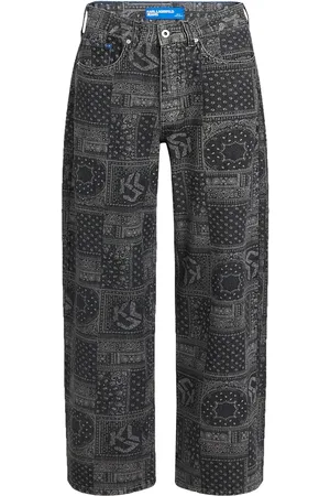 Karl Lagerfeld Jeans boyfriend con estampado bandana