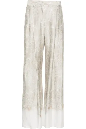 Ermanno Firenze Pantalones palazzo con tiro alto