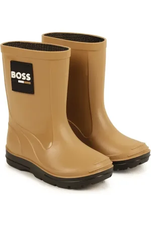 HUGO BOSS Botas de lluvia con parche del logo