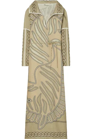 Tory Burch Vestido estilo caftán con motivo abstracto