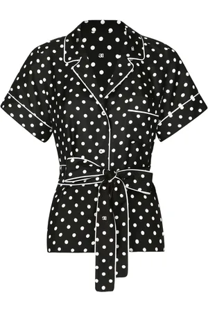 Dolce & Gabbana Camisa de seda con lunares estampados