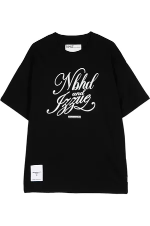 Izzue Playera con logo estampado de x Neighborhood