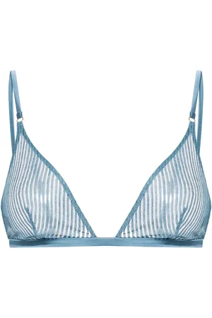 Kiki de Montparnasse Brasier con encaje y motivo de rayas