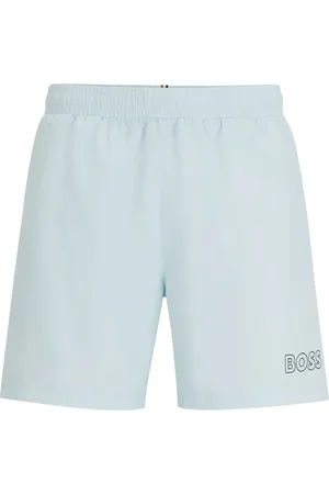HUGO BOSS Shorts de playa con logo estampado