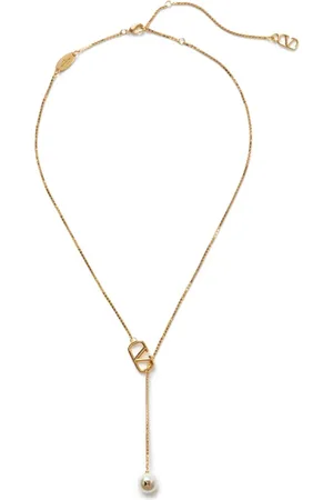 VALENTINO GARAVANI Collar Vlogo Signature con detalle de perlas
