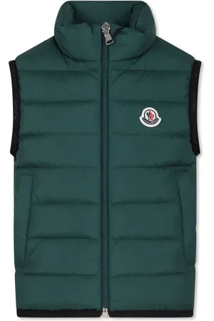 Moncler Chaleco capitonado con parche del logo
