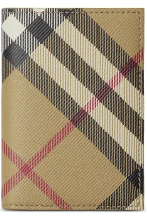Burberry Tarjetero plegable con motivo de cuadros