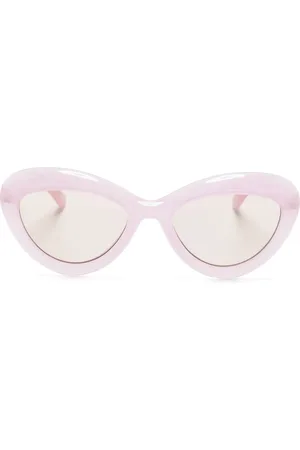 Moschino Lentes de sol con armazón cat eye transparente