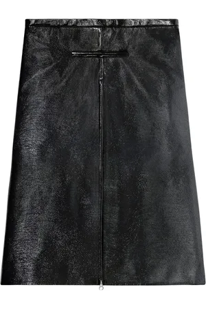 Courrèges Falda midi con detalle de cierre