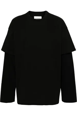 Jil Sander Playera a capas con logo estampado