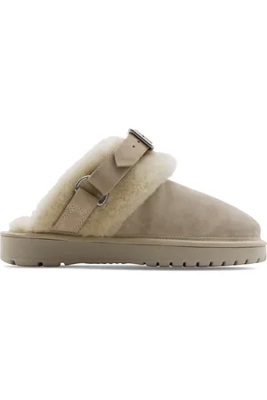 Burberry Mules de gamuza con lana