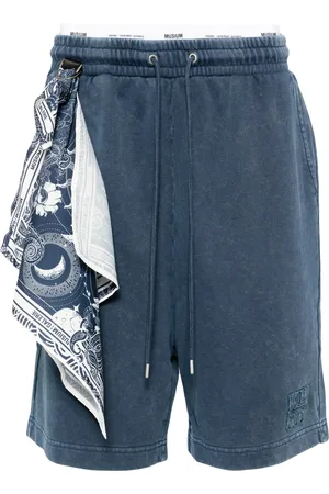 Musium Div. Shorts deportivos con detalle de mascada