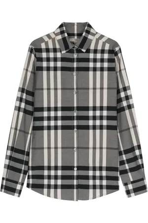 Burberry Camisa de popelina con motivo de cuadros 2010