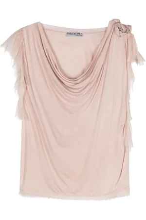 VALENTINO GARAVANI Blusa con aplique floral 2000