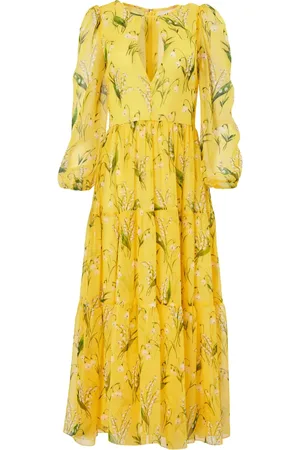 Carolina Herrera Vestido midi con estampado floral