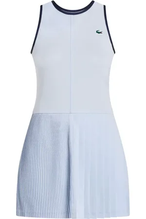 Lacoste Vestido corto sin mangas con falda plisada en la parte posterior