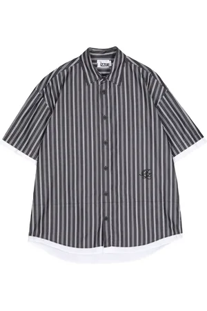 Izzue Camisa manga corta con rayas estampadas