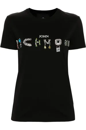 John Richmond Playera con detalles de strass