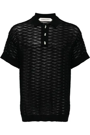 Namacheko Playera tipo polo transparente con diseño texturizado