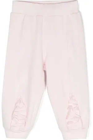 MONNALISA Pantalones tapered con logo bordado