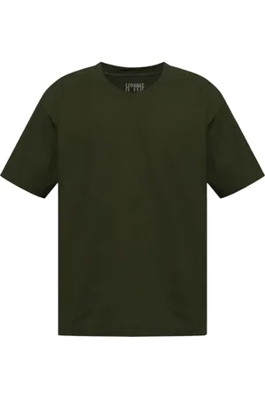 Issey Miyake Playera con cuello redondo