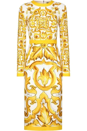 Dolce & Gabbana Vestido con estampado Mayólica