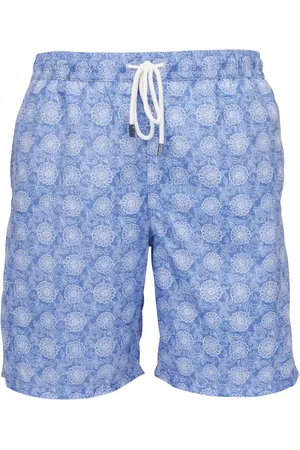 FEDELI Shorts de playa con estampado floral