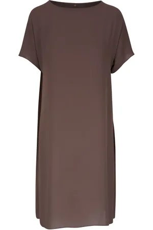 PETER COHEN Vestido midi con cuello redondo