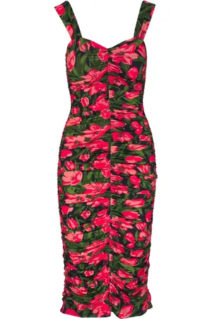 Carolina Herrera Vestido midi con estampado floral