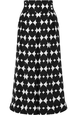 Moschino Pantalones capri con estampado geométrico