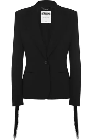 Moschino Blazer con botones y flecos