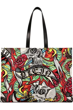 Philipp Plein Tote con estampado de tatuaje