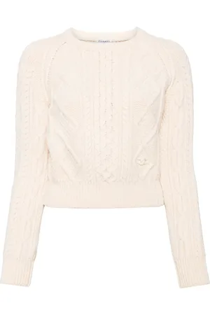 CHANEL Suéter en tejido de ochos 1990-2000