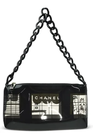 CHANEL Bolsa de hombro con estampado Window 2003