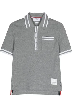 Thom Browne Playera tipo polo de tejido calado
