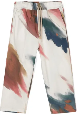 COSTUMEIN Pantalones con pinceladas estampadas