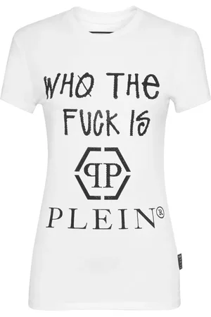 Philipp Plein Playera con letras del logo