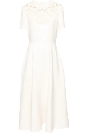 VALENTINO GARAVANI Vestido midi con detalle floral