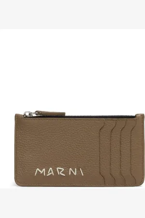 Marni Tarjetero con logo bordado