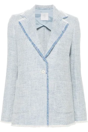 ELEVENTY Blazer con botones y flecos