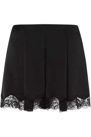 Alberta Ferretti Shorts con ribete de encaje