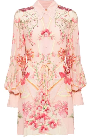 Camilla Vestido camisero con estampado floral