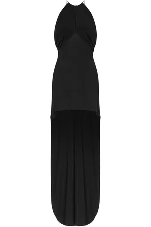 Serafini Vestido asimétrico con cuello halter